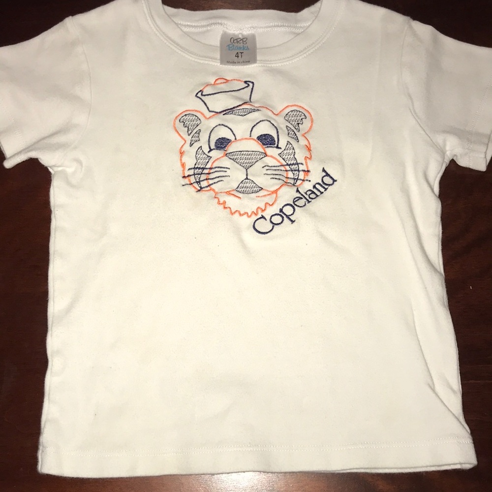 Auburn Aubie smocked shirt